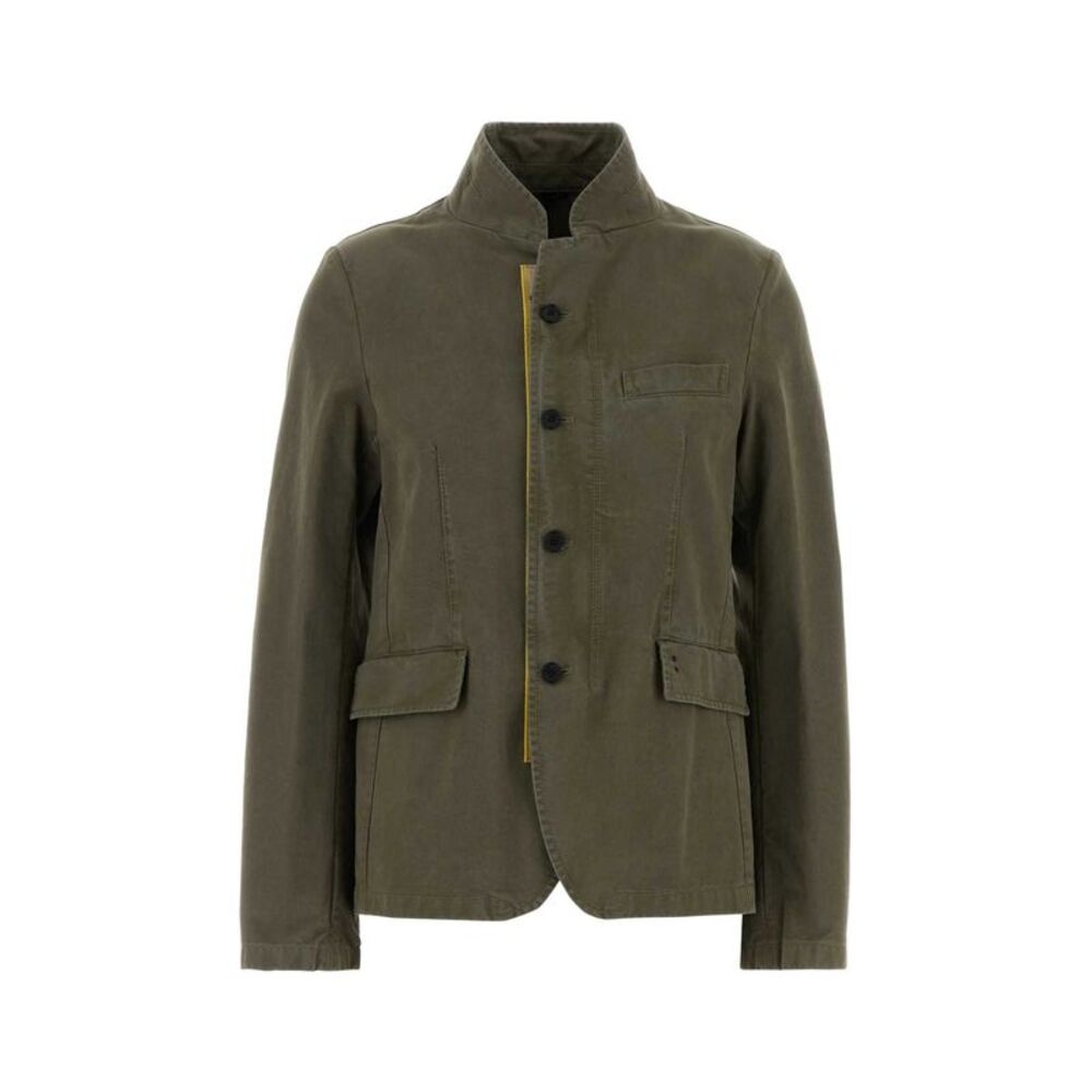 Fendi Women Army Green Drill Blazer